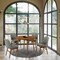 Armen Living Arcadia and Azalea 42" Round Charcoal and Walnut Wood 5 Piece Dining Set SETARDI5AZWACH42 - alternate 7